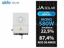 Gerador De Energia Solar Deye Hibrido Sem Estrutura Deye Gfh 9,86kwp Ja 580w Bif N-t Sun 10kw 2mppt 380v