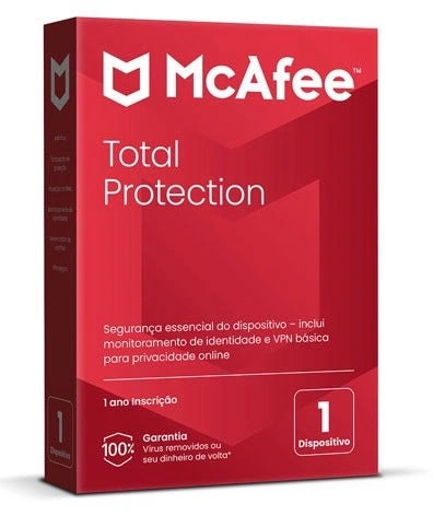 Total Protection Mcafee 1 Dispositivo 1 Ano Esd - Mtp0alnr1