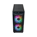 Gabinete Cooler Master Haf 500 Lateral Vidro Temperado - 2 Fans Argb 200mm Led Argb - Preto - H500-kgnn-s00