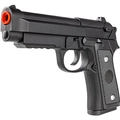 Pistola Airsoft Vigor PT92 Spring 6mm CB318 + 10un de Alvos 14cmcX14cm (Rossi)