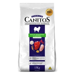 Ração Seca Canitos Pro para Raças Pequenas e Médias 15kg