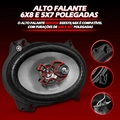 Alto Falante Triaxial 6x9 Bravox B3x57x 5x7 / B3x68x 6x8 4r 50w Rms Universal Par