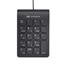 Teclado Numerico USB C3tech Preto - KN-12BK