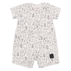 Macacão Manga Curta Estampado Masculino – Fazendinha