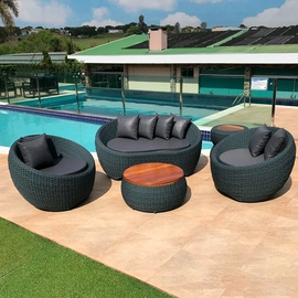 Jogo de Sofá  em Corda Náutica e Alumínio Hibisco