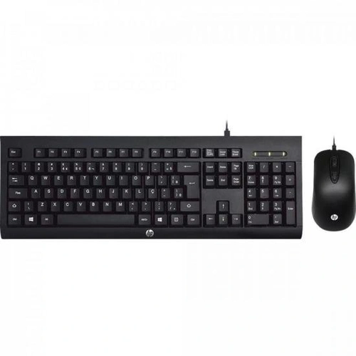 Teclado e Mouse HP Usb Gamer KM100 Preto
