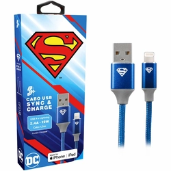 Cabo Usb-a 5+ Para Lightning 1,5m - Superman