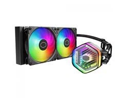 Water Cooler P/ Processador Cooler Master Masterliquid 240 Atmos Argb P/ Intel/amd Preto - Mlx-d24m-