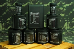 Kit Militar da PM Completo (Conjunto com 9 potes)