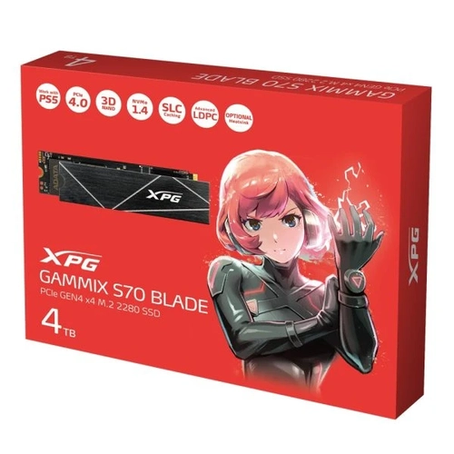 SSD 4TB NVME Adata XPG Gammix S70 Blade - AGAMMIXS70B-4T-CS