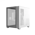 Gabinete Gamer Forcefield White Ghost Frontal E Lateral Em VIdro PCYES - GFFWGP