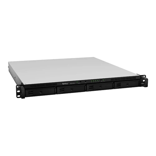 NAS Synology Rackstation 4 baias RS1619xs+ 1U (Xeon D-1527, 8GB DDR4, 2x M.2 nVME, 4x 1GbE LAN, 1x PCIe x8, sem discos)