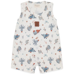 Macacão Regata Estampado Suedine Masculino – Mar