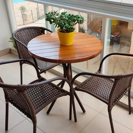 Jogo Área Externa 3 lugares  em Alumínio Epóxi Porto Belo