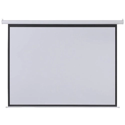 Tela de Projeção Retrátil Elétrica 2,03 X1,52m 100'' Com Controle Remoto Ac350 110v
