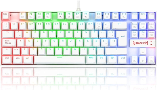 Teclado Mecânico Gamer Redragon Kumara Pro Wireless RGB White - K552rgb-brs-w (pt-red)