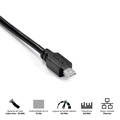Cabo Mini Displayport Macho para Displayport Macho V.1.2 28awg Puro Cobre 2 Metros - Pmddpm-2