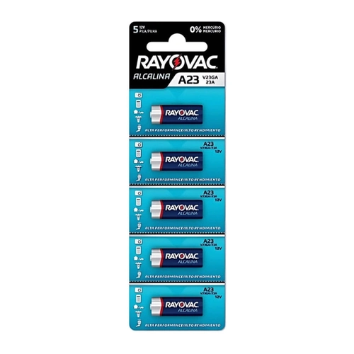Bateria Alcalina Rayovac V23ga 12v Com 5 Unidades