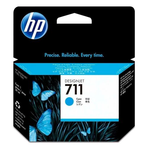Cartucho De Tinta Hp 711 Ciano Pluk 29ml - Cz130ab