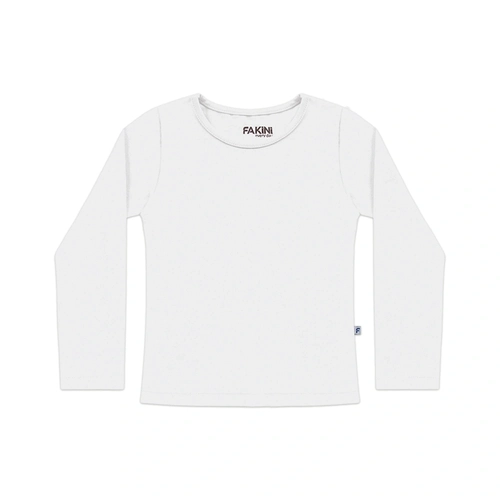 Camiseta Manga Longa Básica Fakini - Feminina