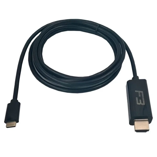 Cabo F3 Usb-c Tipo-c Para Hdmi 4K 1.8m Preto - Jc-tyc-hm1.8p