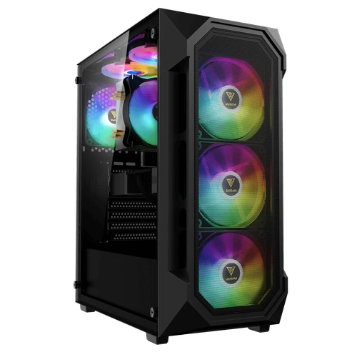 Gabinete Gamer Gamdias Vidro Lateral ARGB Elite Preto - Aura GC1