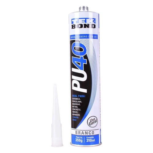 Adesivo PU40 Branco 310ml-Tekbond