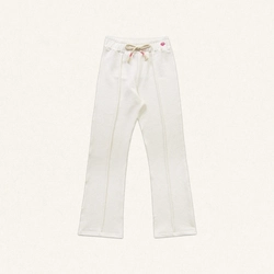 Calça Malha Flare Cordão Fakini - Feminina