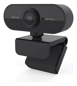 Webcan Full HD 1080p Preto C/ Microfone - Webcam