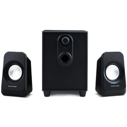 Caixa de Som Multilaser 2.1 Canais 20W RMS P2 - SP377