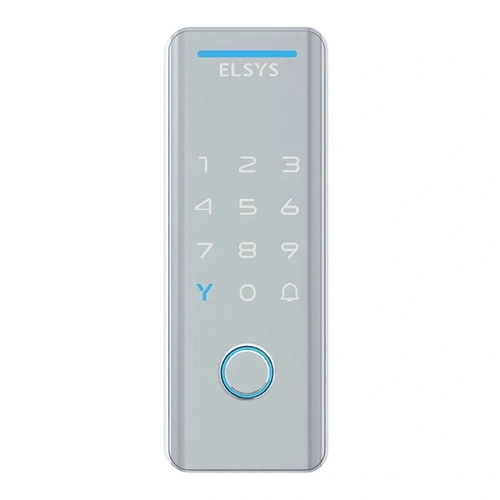 Fechadura Digital de Sobrepor Wi-fi Com Biometria Esf-ds4100v Tecno Prata Elsys