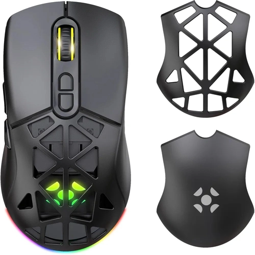 Mouse Gamer Sem Fio Fortrek Striker Air, 16.000 DPI, Recarregável, RGB, Preto, 76442