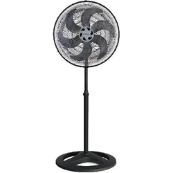 Ventilador Osc de Coluna Turbo 6 50cm 6 Pás - 127v - Preto/prata