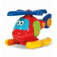 Brinquedo Infantil Pedagógico Helicóptero Didático Colorido Divertido Poliplac