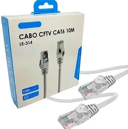 Cabo de rede Rj45 Cftv Cat6 10m Le-314 - It-Blue