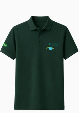 Camisa Pólo exclusiva para 6º e 7º anos cor verde escuro
