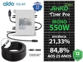 Gerador De Energia Solar Deye Micro Inversor Rosca Dupla Madeira Romagnole Deye Microinversor Gf 3,3kwp Jinko Tiger Pro Mono 550w Sun 2kw 4mppt Mono 220v Com Cabo