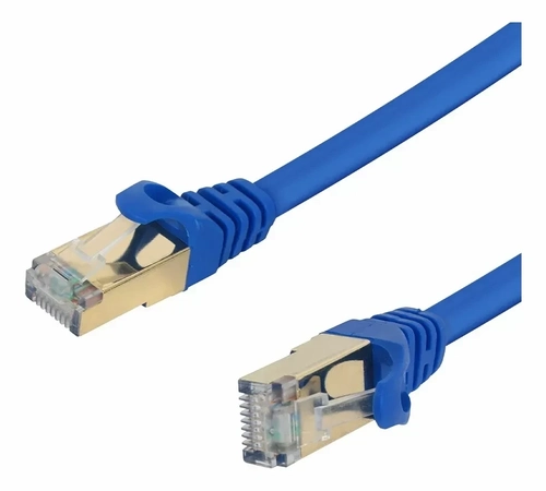 Patch Cord Cabo de Rede Cat7 1.5m Pluscable Azul - Cat715bl