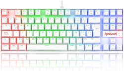Teclado Mecânico Gamer Redragon Kumara Pro Wireless RGB White - K552RGB-BRS-W (PT-BLUE)