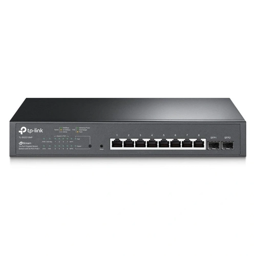 Switch Tp-link Gigabit Smart C/ 10 Portas (8 Portas Poe+ e 2 Slots Sfp Jetstream) Tl-sg2210mp Smb