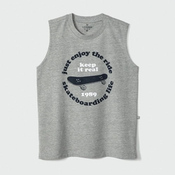 Camiseta Regata Estampada Mescla Skate Hering - Masculina