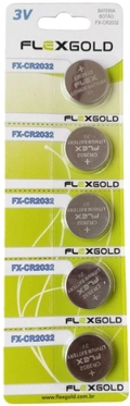 CR2032 Flex - 3V Lithium cartela c/5un.