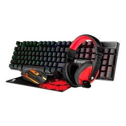 COMBO GAMER (TECLADO+MOUSE+FONE+MOUSEPAD) EG51 EVOLUT