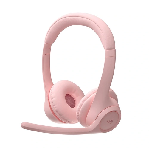 Headset Logitech Zone 300 Rosa sem Fio 981-001411