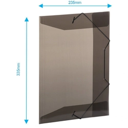 Pasta Aba Elástico Ofício Fumê