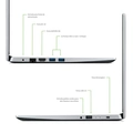Notebook Acer A314-35-c7e8 Cele 4gb 128 W11h Nx.awbal.008.1
