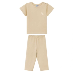 Conjunto Camiseta Manga Curta e Calça em Cotton Lik Kids - Menino