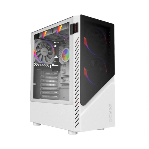 Gabinete Gamer Pcyes Set White Ghost - Gswgpbr