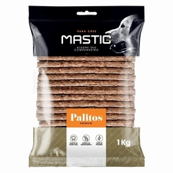 Palito Mastig Rígido sabor Bacon para Cães 8mm x5 1kg