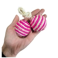 Brinquedo Bola Dupla em Sisal para Gatos